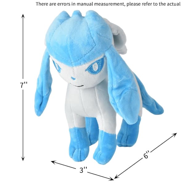 7 tommer All Star Stående Evolutions Glaceon Plysjleketøy
