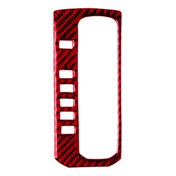 ABS Red Carbon Fiber Gear Shift Panel Cover Trim Decor Sticker for 10th Gen 2016 2017 2018 2019