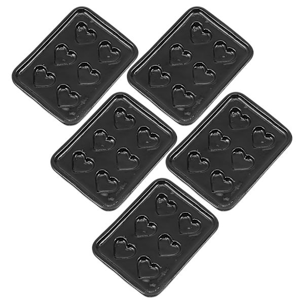 5 stk Legetøj Børn Miniature Køkkenudstyr Mini Køkkenudstyr Miniature Bagebakke Dukkehuse Bagepande Sort Black 4X3cm