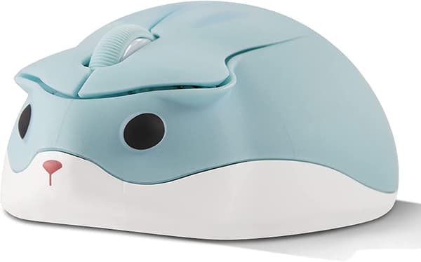 2,4 GHz Wireless Mouse, Cute Hamster Shaped Mini Silent Ergonomic Design Small Portable Mouse, 1200 dpi USB Wireless PC Laptop Computer Gaming Mouse For No