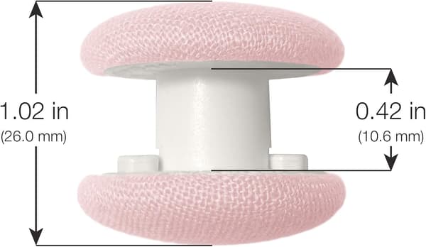 (Sett med 8, rosa) Dyneklips - 20 farger tilgjengelig - Låsepinner