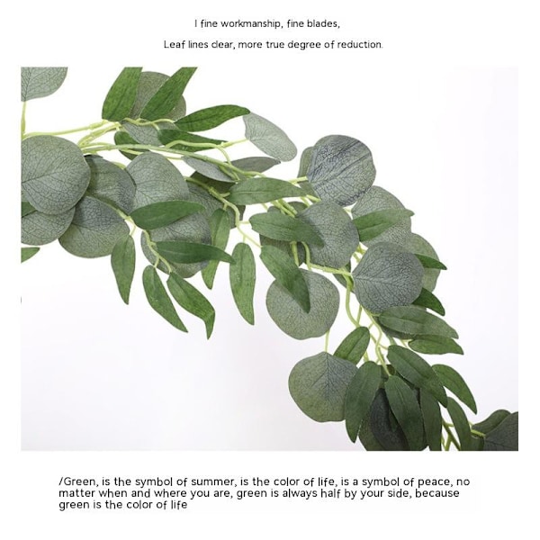 Konstgjorda blad Compo Vine Simulation Rattan Bröllop Vägg Heminredning, Heminredning, Present, på Rea