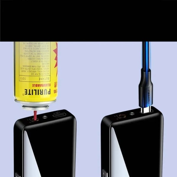 Smart tändare - Premium plasmatändare, elektrisk, uppladdningsbar mikro USB , snygg, vindtät, Zippo Style, Olika färger, Gasle