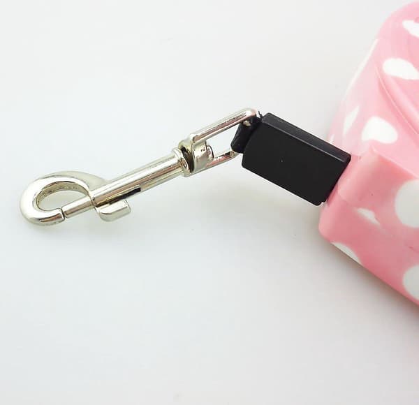 Retractable Dog Leash - 5 Meter Long Leash for Dogs and Cats (Pink)