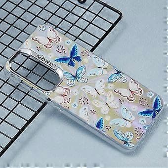 Case for Samsung Galaxy S25+ Laser TPU+PC Phone Case Electroplated Butterfly Pattern-AB4 AB4 AB4