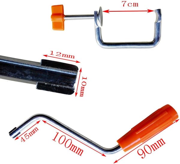 Noodle Machine Attachment Durable Clamp Accessories Noodle Machine Household Handle Metal Replacement Fixed Kitchen Manual Handheld Tool Parts (Clamp)