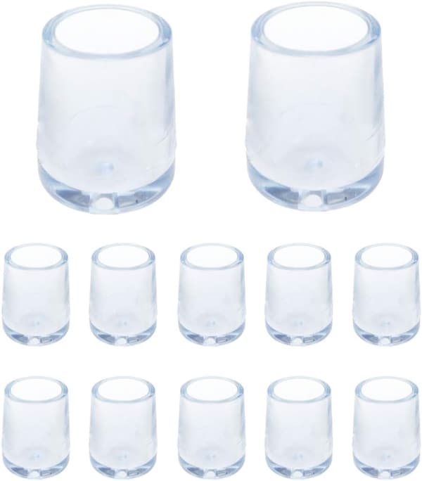 12 st 12 mm innerdiameter silikon stolsbensöverdrag golvskydd