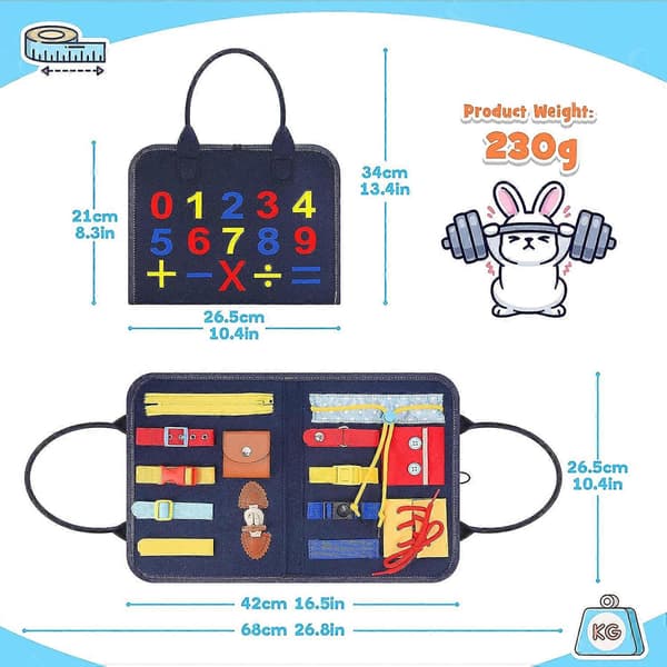 Toddler Activity Board - Educational Learning Toys for Toddlers