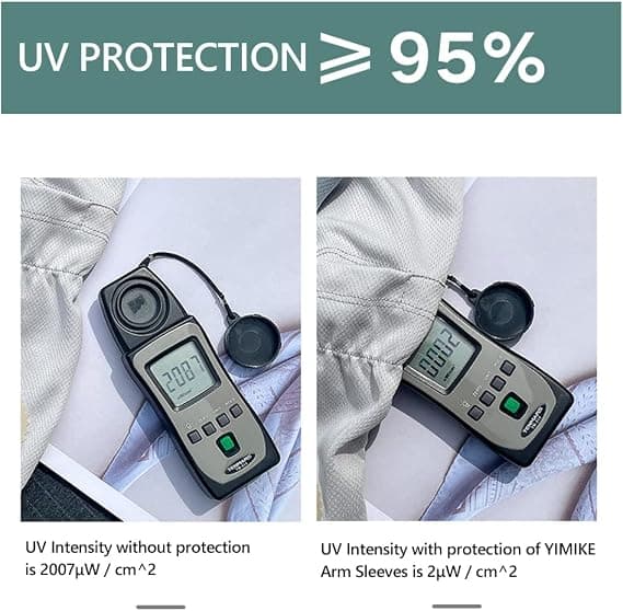 Armærmer, UV-beskyttelseshandsker Armærme til kvinder Løs pasform - UPF 50+ Kølende hudbeskyttelse, Sort