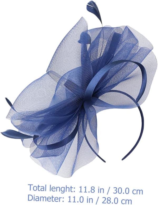 Hårbånd med nett fascinator for bryllup og fester Elegant tefest hodeplagg