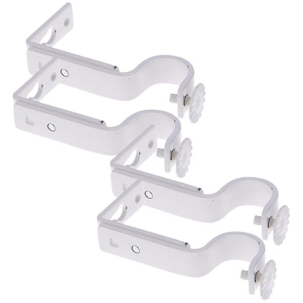 2 Paria Ripustinpidikettä Rautaverhopidike Raskaankalustoiset Tankopidikkeet Verhon Tukipidike Pyyhkeen Tanko Br White 9.5X4.6X1.5CM