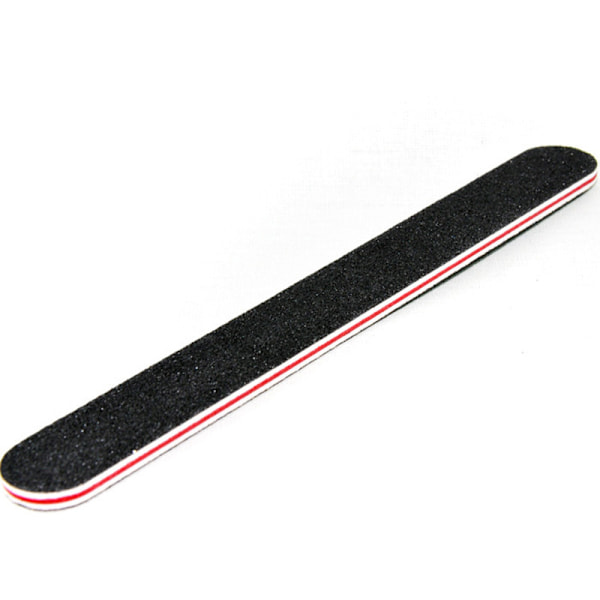 Neglefil 5 stk. Professionelle dobbeltsidede grit-neglefile Emery Board Sort Manicure Pedicure Værktøj og Neglebufferfiler