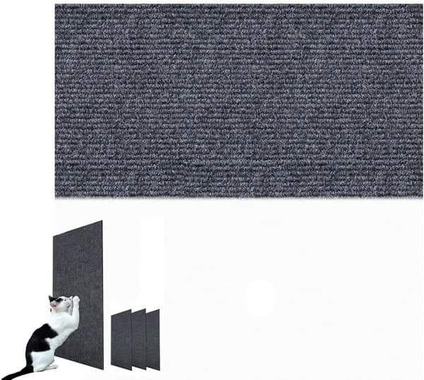 DIY Klatrekatt Klorebrett, Katteklorematter, Klorematte, Kattebeskyttelse for møbler, Trimbar Selvklebende (Mørkegrå, 30x100cm)