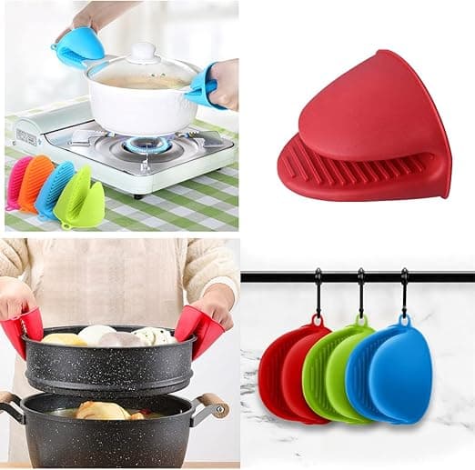 Tykke varmebestandige silikon grytekluter for matlaging, baking, B