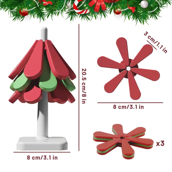 Coasters Silicone Coasters Tree Shaped Coasters Insulated Coasters Washable Christmas Table Mats Coffee Coasters Tree Coasters Insulated Coasters