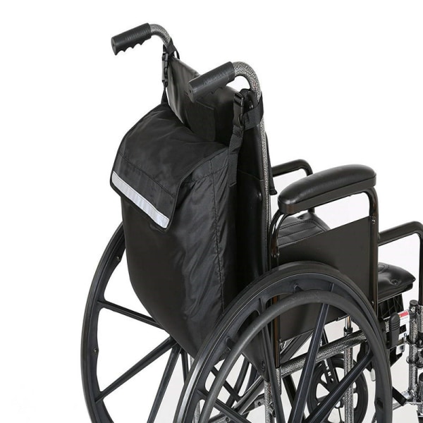 2st Rullstolsväska - Tillbehörspåse för elektriska rullstolar för vuxna, seniorer, - Stor väska för att hänga på ryggen, Power Transport S
