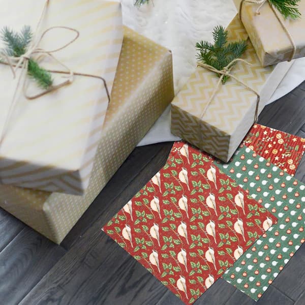10 ark julequiltstoff bomullslappeteppe DIY juletoffkvadrater