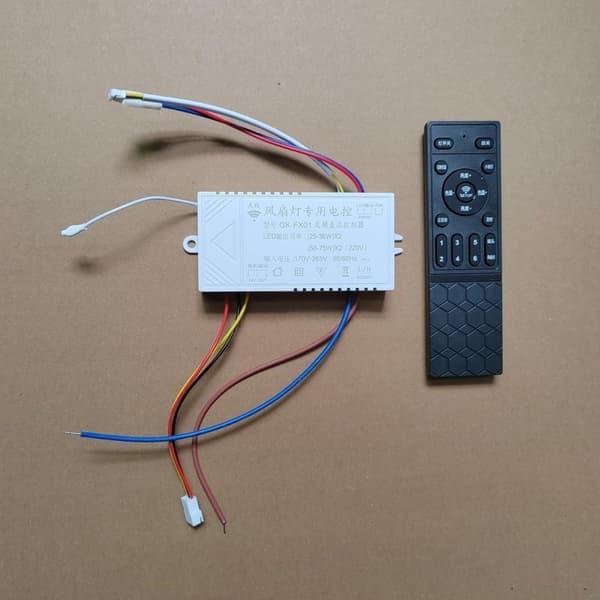 Viftefjernkontroll DC Hastighet og Lysstyrke (A) For LED Takvifte Inverter Kontroller med Variabel Justerbar for Lysstyring