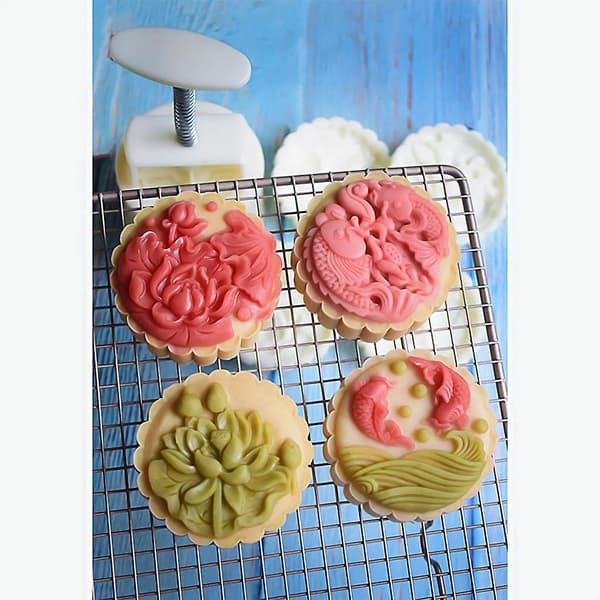 Blommor Design Handtryck Fondant Dekoration Kakform Fo