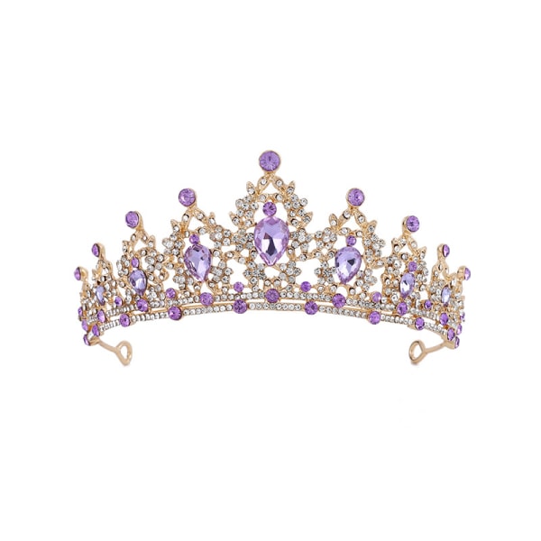 Bröllopskrona för brud - Rhinestone princess tiara för kvinnor - Queen crown - Handgjord bröllopskrona - Håraccessoarer - Tiara crown