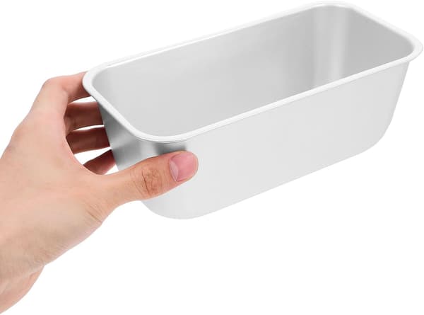 2 stk. brødforme, bageforme til toast, rektangulær form, aluminiumslegering