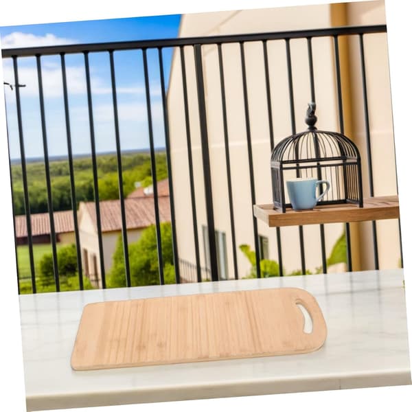 Bamboo Washboard Portable Hand Wash Board Non-slip Scrubbing Tool Ergonomic Design