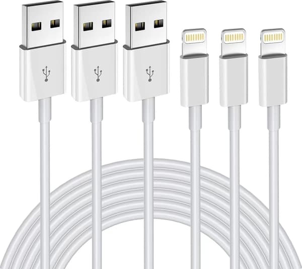 iPhone Charging Cable 3-pack 2M MFi Certified Lightning Cable Compatible with iPhone 11-14 XS XR X Pro Max Mini 8 7 6S Plus