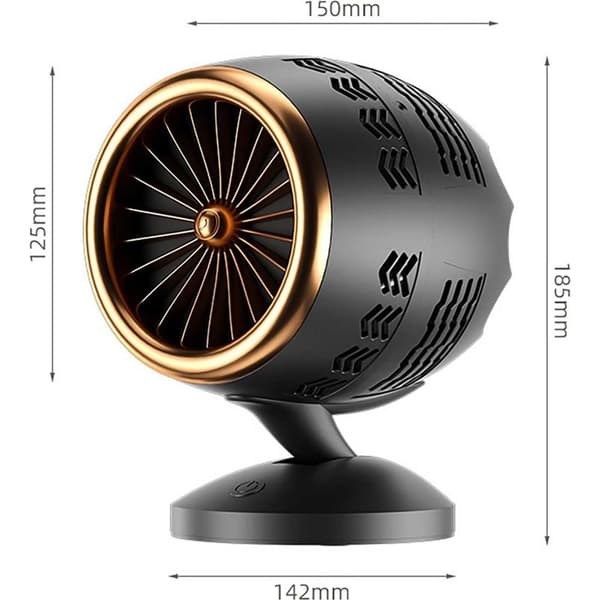 Bærbar emhætte med 360° roterende justerbart beslag, kraftigt sug, støjsvag drift