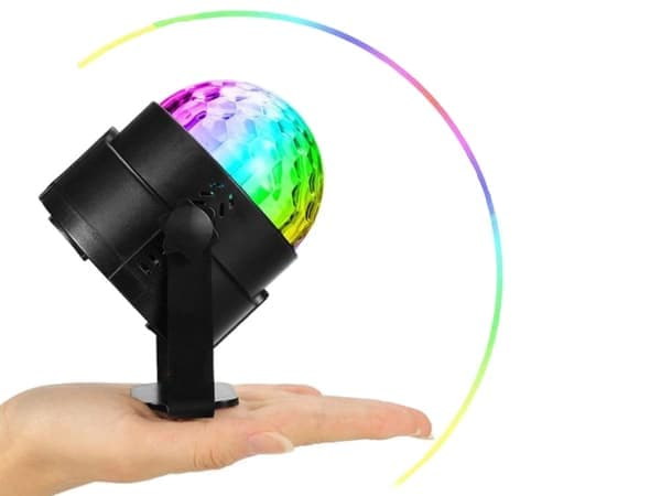 Diskokuleprojektor – LED RGB Spotlight