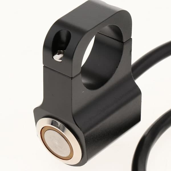 25mm Motorsykkelstyre Frontlys Tåkelys Bryter Rustfritt Stål Rød Gul 25mm Gul Yellow