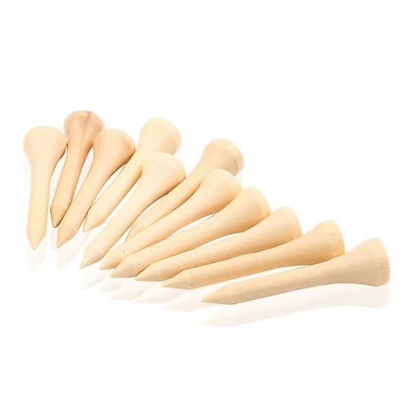 Miljøvennlige golfpegger i tre 100 stk 1-pakning (4,2 cm)