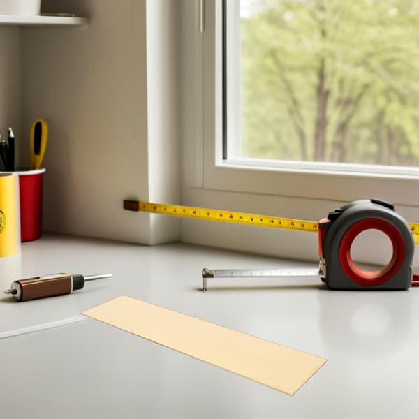 Håndværksmæssig messingplade 1 mm tyk 50 mm x 200 mm messingplade metalplader