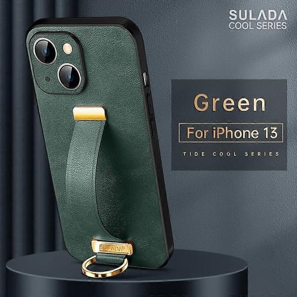 Til iPhone 13 SULADA Cool Series PC + Lædertekstur Hudfølelse Stødsikkert Telefoncover (Sort)