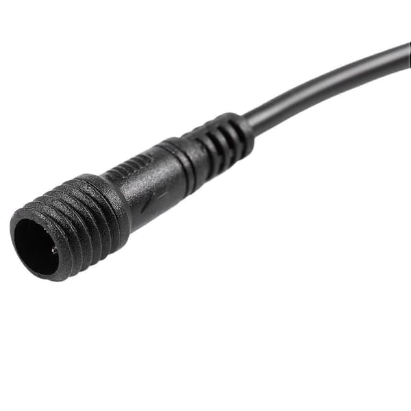 Male-Female Plug 2-Pin LED Waterproof Connector Cable Black