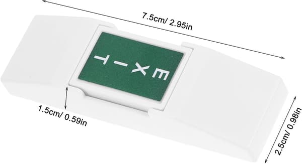 Nødstopknap med robust design, 4 stk. til døråbningskontrol og nem installation
