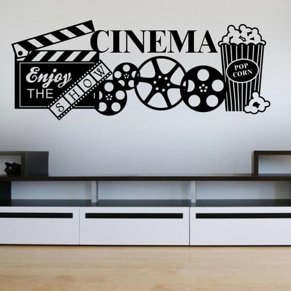 Creative Chic 3D Cinema Wall Sticker Waterproof PVC Decorative Wall Decal Easy to Apply Leaves