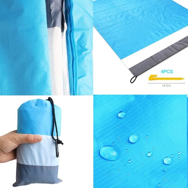 Beach Mat Picnic Blanket, 210 x 200 cm Waterproof Sandproof Picnic Blanket for Beach