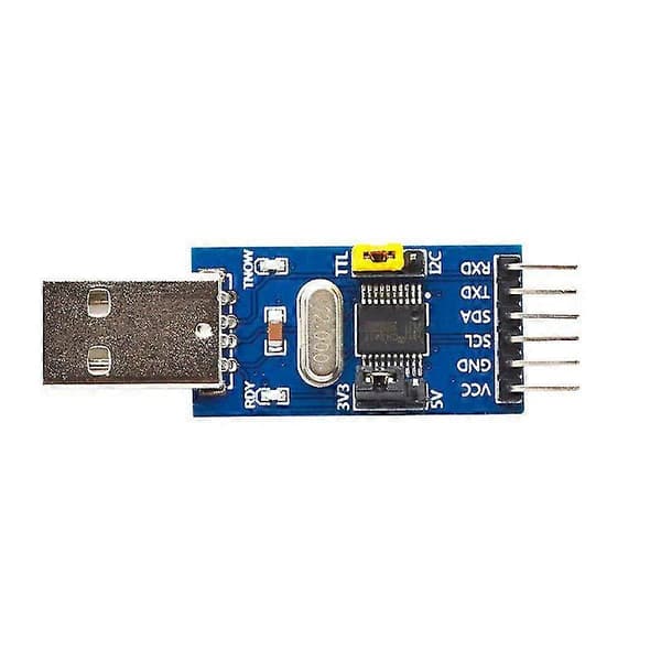 CH341T Two-In-One Module USB to I2C IIC UART USB to TTL Single-Chip Serial Port Downloader [DB] Blueyellow Blueyellow