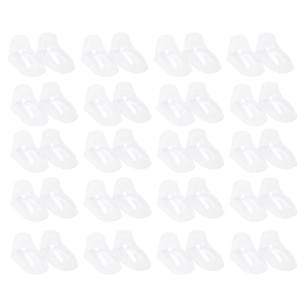 100 stk. Plastik Babyfodforme Toddler Sko Display Stativer Klar Holder 4,5X10CM 4.5X10CM