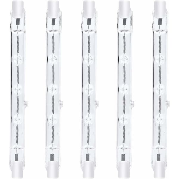 118mm R7s Dimmable Halogen Bulb 300W Warm White 2800K R7s Linear 3000lm AC220-240V Linear Halogen Spotlight (5pcs)