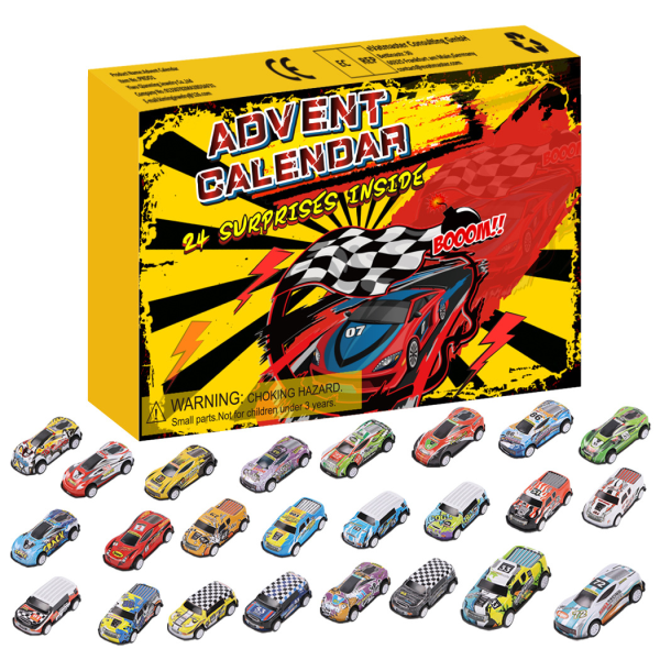 Figur Mysterie Blind Box, 24-pack - Mix & Match Samlarfigurer & Tillbehör - Present & Party Favor Set för Barn racing 24pcs