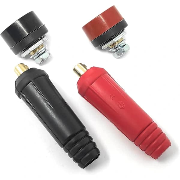4 stk. loddekabelpanelstik, 200amp hurtigforbindelsesstik (dkj10-25 & Dkz10-25)