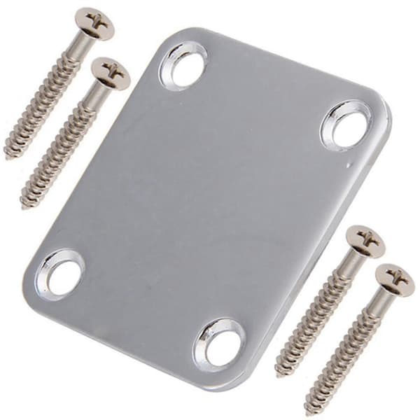 2 sæt elguitarhalsplade med skruer til St Tele guitar Precision, jazzbasudskiftning