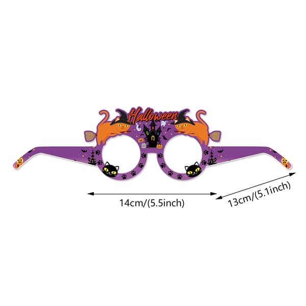 Halloween Party Paper Glasses Ghosts Halloween Weird Theme 12PCS