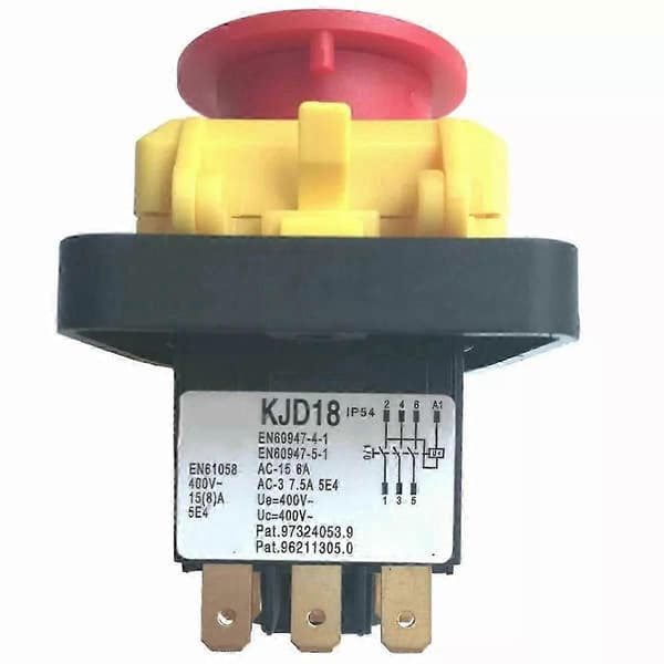 For KJD18 400V 6-polet Vanntett Magnetisk Trykknappbryter for Skipssliper Elektrisk [DB]