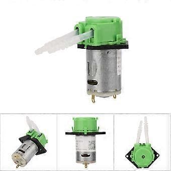 12V 3x5 Peristaltic Dosing Pump Head, Green, 80ml/min Flow