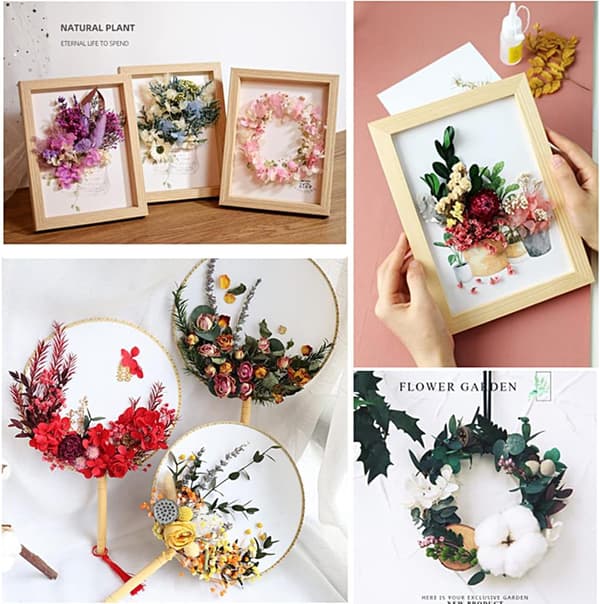 Tørrede blomster Blomsterbuket Naturlige tørrede blomster Dekorative tørrede blomster