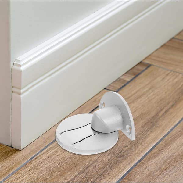 Magnetisk dørstopper i aluminiumslegering for gulvmontering, kraftig usynlig dørholder