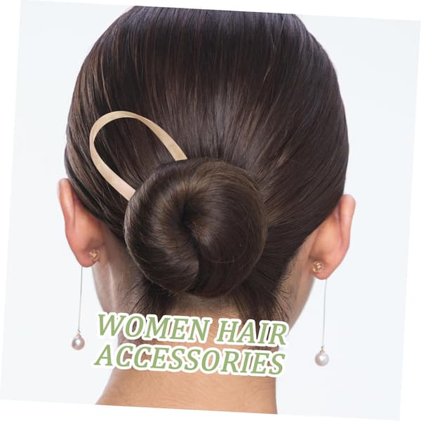 4 stk U-formede hårnåler Jenter Hårnåler Stick Updo Chignon Nål for Kvinner Brud Messy Bun
