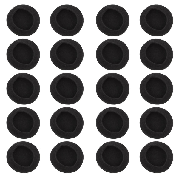 20pcs Earphone Earpads Universal Elastic Headset Replacement Ear PadsBlack5.5CM